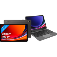 Koop SamsunSamsung Galaxy Tab S9 11 inch 256 GB Wifi Zwart + BlueBuilt Toetsenbord Hoes QWERTY - 6151120322351