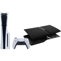 Koop PlayStation 5 Slim Disc Edition + Covers Zwart - 6151116152184