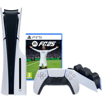 Koop PlayStation 5 Slim Disc Edition + FC 25 + Oplaadstation - 6151116874895