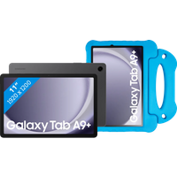 Koop Samsung Galaxy Tab A9 Plus 11 inch 128GB Wifi Grijs + BlueBuilt Kids Cover Blauw - 6151114769704