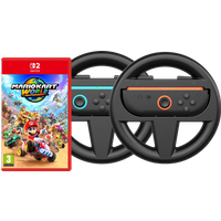 Koop Mario Kart World + BlueBuilt Stuurtjes voor Nintendo Switch 2 - 6151124829801