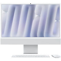Koop Apple iMac 24 inch M4 (10 core CPU/10 core GPU) 16GB/256GB met nano display Zilver QWERTY - 195950080858