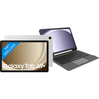 Koop Samsung Galaxy Tab A9 Plus 11 inch 128GB Wifi Zilver + BlueBuilt Toetsenbord Hoes QWERTY - 6151120276241