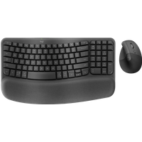 Koop Logitech Wave Keys Draadloos Ergonomisch Toetsenbord + Logitech Lift Ergonomische Muis - 6151120390398