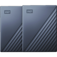 Koop WD My Passport Ultra 5TB Blue - Duo pack - 6090322380373
