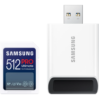 Koop Samsung SDXC PRO Ultimate 512GB 130MB/s + USB lezer - 8806094957433