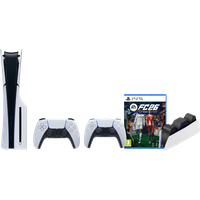 Koop PlayStation 5 Slim Disc Edition + FC 26 + Extra Controller Wit + Oplaadstation - 6151126210225