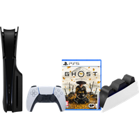 Koop PlayStation 5 Slim Disc Edition + Ghost of Yotei + Covers Zwart + Oplaadstation - 6151126661614