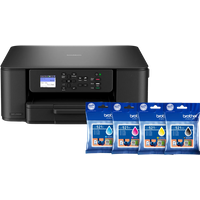 Koop Brother DCP-J1310DW + 1 set extra cartridges - 6151126127189