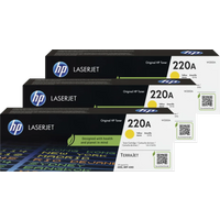 Koop HP 220A LaserJet Toner Geel (3 stuks) - 6151126358316