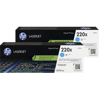 Koop HP 220X LaserJet Toner Cyaan (2 stuks) - 6151126381383