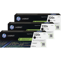 Koop HP 220X LaserJet Toner Zwart (3 stuks) - 6151126411400