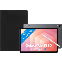 Koop Samsung Galaxy Tab S11 11 inch 128GB Wifi en 5G Grijs Enterprise Edition + Book Case Zwart - 6151129873892