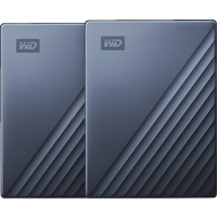 Koop WD My Passport for Mac 5TB Type C Blauw - Duo pack - 6090322299279
