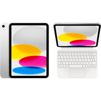 Koop Apple iPad (2025) 11 inch 128GB Wifi Zilver + Apple Magic Keyboard Folio QWERTY Wit - 6151122016050