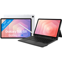 Koop Samsung Galaxy Tab S11 11 inch 256GB Wifi Zilver + BlueBuilt Toetsenbord Hoes QWERTY - 6151133268295