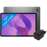 Koop Lenovo Idea Tab 11 inch 256GB Wifi Grijs met Stylus + BlueBuilt Oplader - 6151133865852