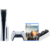 Koop PlayStation 5 Slim Disc Edition + Battlefield 6 + Oplaadstation - 6151128591582