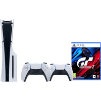 Koop PlayStation 5 Slim Disc Edition + Gran Turismo 7 + Extra Controller Wit - 6151122194185