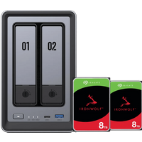 Koop UGREEN NASync DXP2800 + Seagate Ironwolf 8TB Duo Pack - 6151123887833