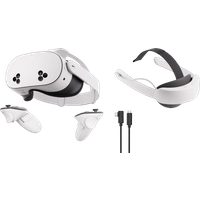 Koop Meta Quest 3S 256GB + BlueBuilt PC Link Cable + Elite Strap met batterij - 6151129025086