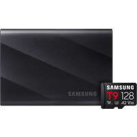 Koop Samsung T9 Portable SSD 2TB Zwart + Samsung MicroSDXC T9 128GB 200MB/s - 6151142128191