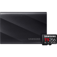 Koop Samsung T9 Portable SSD 4TB Zwart + Samsung MicroSDXC T9 256GB 200MB/s - 6151142183114