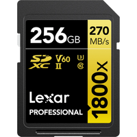 Koop Lexar Professional SDXC 1800x GOLD 256GB 180MB/s - 843367124510