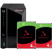 Koop ASUSTOR AS3302T v2 + Seagate Ironwolf 8TB (2x4TB) - 6151123489471