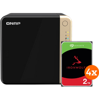 Koop QNAP TS-464-8G + Seagate Ironwolf 2TB 4-Pack - 6151150946992