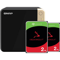 Koop QNAP TS-464-8G + Seagate Ironwolf 2TB Duo Pack - 6151150885857