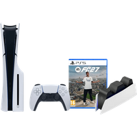 Koop PlayStation 5 Slim Disc Edition + FC 27 + Oplaadstation - 6156414186152
